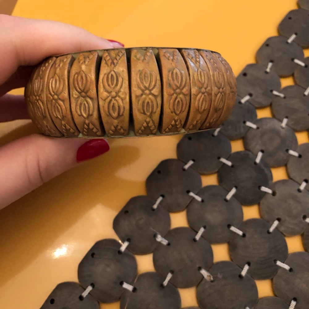 Unique! ✨ Oversized Embellished Bangle Bracelet